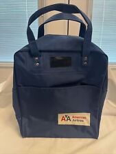 Vintage American Airlines Blue Nylon Carry On Travel bag 14x12” picture