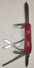 Vintage Victorinox Fisherman Swiss Army Knife 91mm Red **Missing Toothpick** picture