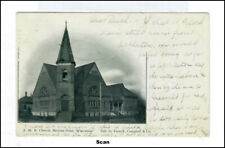 Vintage 3.5 X 5.5 Post Card, AME Church Srevens Point Wisconsin Post 1906 #S036 picture