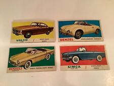 Vintage 1950-60s Topps Sports Cars Cards - Denzel Renault Simca Volvo picture