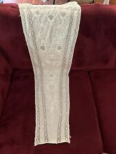 Antique Tapered Lace & Embroidered Panel picture