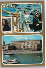 Vintage Postcard The King Of Sweden Carl XVI Gustaf And Queen Silvia picture
