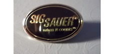 SIG SAUER Shot Show 2019 LAS VEGAS NV. BLK- GOLD Collectible LAPEL PIN - New picture