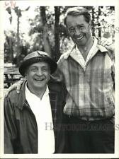 1989 Press Photo Don Ameche and George C. Scott in 