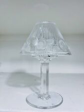Vintage Royal Limited 24% Full Lead Crystal Pedestal Fairy Lamps 2 picture