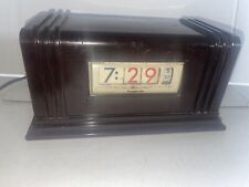 Vintage Art Deco #100 Numechron 24H Tymeter GMT Digital Desk Shelf Clock Works picture
