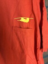 NOS 1990’s Size 2XL Boeing Employee MH-47G Chinook Helicopter Launch shirt Red picture