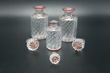 BACCARAT  SWIRL BAMBOUS  3 PERFUME DECANTER BOTTLE T.29 CRYSTAL FRANCE NUMBERED picture