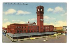 Dearborn Station Chicago Illinois IL Train Terminal c1941 Vintage Postcard picture
