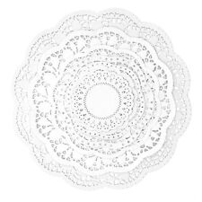 5MLGgoods 250 Pack Paper Doilies, 3.5 to 6.5 In White Lace Round assorted sizes picture