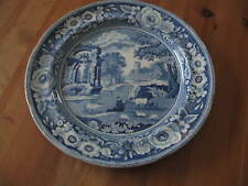1820's Blue & White Transferware Plate 