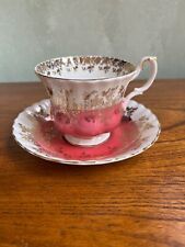 Royal Albert Regal Series Pink Tea Cup & Saucer Made in England Gently Used picture