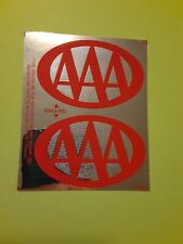 vintage AAA sticker decal sheet picture