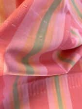 Vintage 1960’s Striped Cotton Fabric 4 yards NOS picture