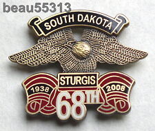 ⭐STURGIS CHAMBER SOUTH DAKOTA 68th 2008 HARLEY RALLY VEST JACKET HAT PIN picture
