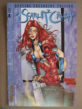 1998 AWESOME COMICS THE SCARLET CRUSH #1 CREATOR ARTIST JOHN STINSMAN COVER picture