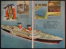 SS United States Ocean Liner 1952 collectible article picture