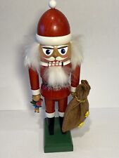 KWO Germany Old World Christmas Nutcracker Santa Toy Bag & Toys In Hand Complete picture