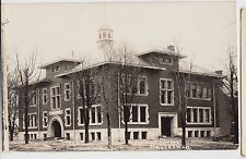 Ohio Real Photo RPPC Postcard pre1918 WAUSEON New High School Building picture