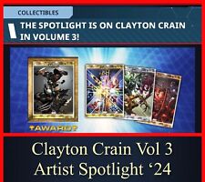 CLAYTON CRAIN VOL 3 ARTIST SPOTLIGHT 24 EPIC SET OF 4-TOPPS MARVEL COLLECT picture