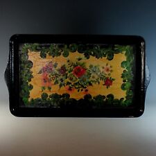 Antique Hand Painted Toleware Tray picture