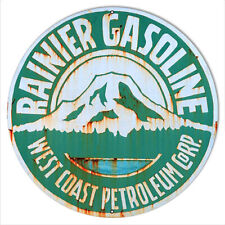 Rainier Gasoline Vintage Metal Sign picture