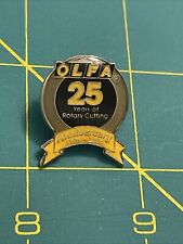 OLFA 25 Years Of Rotary Cutting Anniversary 1979-2004 Lapel Hat Pin Pinback picture