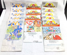 Vintage McDonald's Happy Meal Bags 1998-1999 - 13 Bags - 8 With Beanie Babies picture