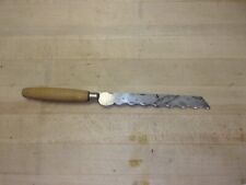 vintage bread knife wood handle serrated 11