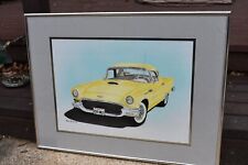 Vintage 1957 Ford Thunderbird Professionally Framed Poster, by Marc House picture