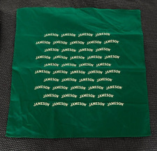 Vintage Jameson Whiskey Bandana St Patrick's Day Handkerchief Green picture