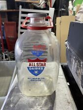Vintage ALL STAR DAIRIES One Gallon Glass Milk Bottle picture