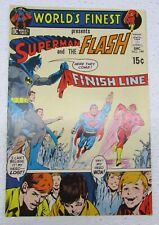 DC COMICS WORLDS FINEST #199 DEC 1970 SUPERMAN AND THE FLASH RACE picture