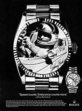 1978 Rolex Superlative Chronometer Johnny Rutherford Indy photo print ad ads5 picture