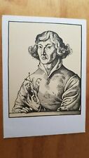 Soviet Postcard Nicolaus Copernicus 17th century engraving picture