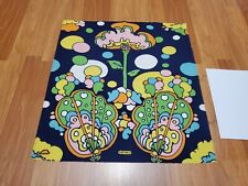 Awesome RARE Vintage Mid Century Retro 70s 60s Peter Max Bright Floral Fabric picture
