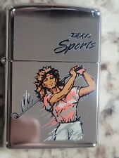 Rare 2000 Zippo Sports Series Woman Golfer Sealed Excellent condition no box picture