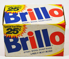 Vintage Trial Size 25 cents Brillo Box w/3 pads still in it - nice collectable picture