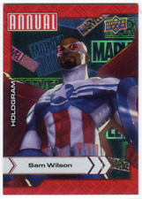 2022-23 Marvel Annual SAM WILSON CAPTAIN AMERICA #76 Hologram 11/23 picture