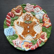 Vintage Gingerbread Man Christmas Plate picture