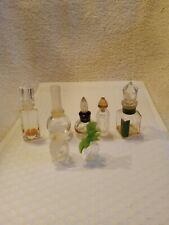 7 Vtg Empty  Refillable  Perfume Bottles Miniature  picture