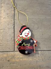 Snowman merry Christmas ornament picture
