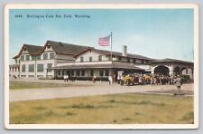 Cody Wyoming, Burlington Cody Inn Yellowstone Park Old Cars, Vintage Postcard picture