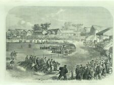1865 Illustration Of Horse Racing Held In Yokohama London Illustrated Newspaper picture