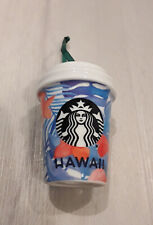 Starbucks 2015 Holiday Hawaiian Flowers & Leaves Coffee Cup Ornament HAWAII CUP picture