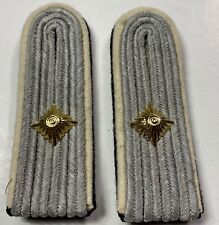 WWII GERMAN WAFFEN FIRST LIEUTENANT OFFICER TUNIC SHOULDER BOARDS- INFANTRY  picture