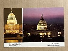 Postcard Washington DC US Capitol Building Night Vintage PC picture
