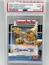 2022 Topps Intrntl Trading Card Day Whittled Woody GPK Artist Auto GPKA-WW PSA 9 picture