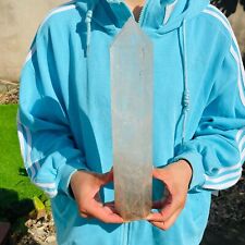 4.27lb Natural Clear Obelisk Quartz Crystal Wand Point Specimen Healing picture