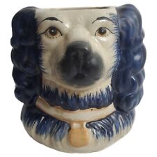 Staffordshire Double Face Spaniel Humidor 1800s Cavalier King Charles Spaniel   picture